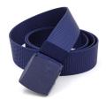 Men Imported Breathable Nylon Web Canvas Fabric Belt With Plastic Buckle.. 