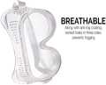 Multi-Purpose Adjustable Band Eye Safety Goggles in White - Comfortable, Anti-Impact, Waterproof Eye Protection. 