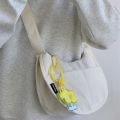 Korean Corduroy Shoulder Bag Women Sling Bag Crossbody Bag Mutil Pocket College Student Messenger Bag Casual Bag.