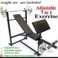 7 Position Adjustable Chest Bench Press Incline Decline Straight Leg Chest Exercise Weight Lifting Body Building Gym Bench Press. 