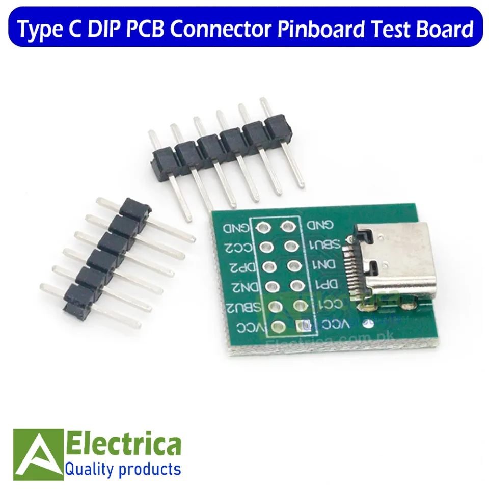 10 Stück USB Typ-C Auf DIP PCB Adapter – Lötplatine Mit Herausgeführten Pins, Für Test- Und Entwicklungsprojekte