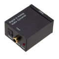 Digital Coax Optical SPDIF Toslink Signals Analog RCA Audio Adapter Converter for 3.5mm. 