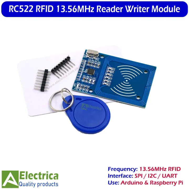 RC522%20RFID%20Card%20Reader%20Writer%20Module%2013.56MHz%20SPI%20Interface%20with%20Card%20&%20Key%20Fob%20for%20Arduino%20Raspberry%20Pi%20&%20ESP32%20by%20Electrica%20-%20Image%203