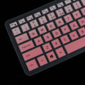 Thin Silicone Keyboard Skin Cover for Dell 15CR 15inch Laptop PC Clear Pink. 