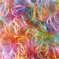 Rubber Band Girls Small Hair Tie Elastic Flexible High Quality Imported Pony Pack of 100. 