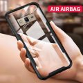 lthmy for Samsung Galaxy Grand Prime plus SM-G532F case ultra-thin transparent back case reinforced corner with shock-proof soft TPU bumper frame cover skin. 