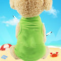 Ready Stock+Super Cheap Dog Clothes Summer 6 Colors Solid color Pet Dog Cat Shirt T-shirt Breathable Pet Vest（XS 1KG-1.5KG）. 