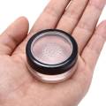 10g plastic empty loose powder pot with sieve cosmetic makeup jar container. 