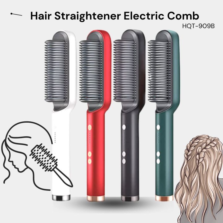 Ceramic heated hair brush best sale