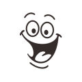 Cute Smiley Face Cartoon Sticker Home Wall Decoration Funny WaterProof Washroom Decor Sticker. 