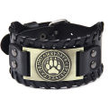 Pu Leather Bracelet Euramerpunk Wind North Polar Bear Type Bracelet. 