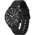 Hugo Boss Admiral Black Plastic/Resin Strap Black Dial Chronograph Quartz Watch for Gents - 1513918. 