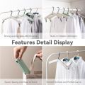 Foldable Travel Hangers, Portable Lightweight and Durable Collapsible Hanger with Clips for Clothes and Socks Multifunctional, Space Saving, Travel, Business Trip, Commercial, Outdoor. 