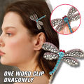 Crystal Dragonfly Hair Clip Brooch Hair Accessories Exquisite Retro Personality Fashion Elegant Metal Hair Clip Women Cute Hairpin. 