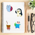 Laptop Stickers Cartoon Adventure Time Design Bikes Notebooks Decals. 