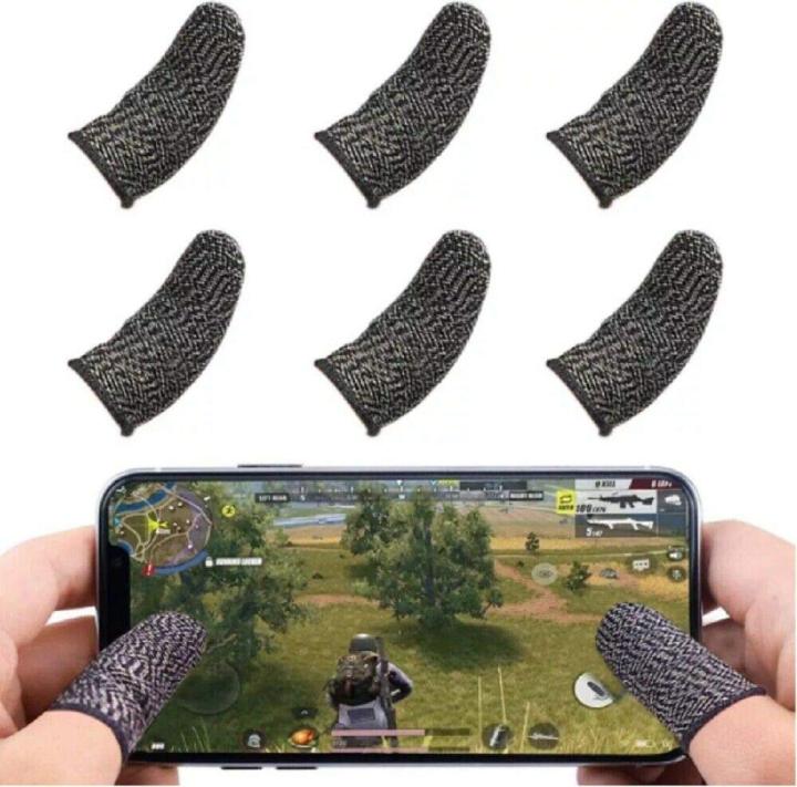 PubG sleeves PUBG Thumb Gloves for Gaming, Anti-Sweatable, Non-Slip, Breathable Thumb Gloves for Best Gaming Experience, finger sleeves, cover grip for free fire and Pubg, commando ( 2 Pair / 4 Sleeves)