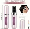 5ml Perfume Atomizer Metal Spray Bottle - Refillable & Leak-Proof, Travel-Sized, Compact & Lightweight, Ideal for Men & Women, Metal Empty Container - Unisex Usage. 