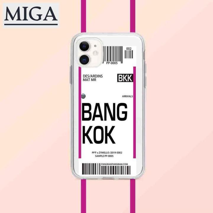【 Miga Plaza 】 For iPhone 11 Pro Max 11 Pro/11 Case 7 8 6 6s Plus X XR XS Max Case Flight Ticket Letter Soft Silicone Back Cover Boarding Pass Phone Case