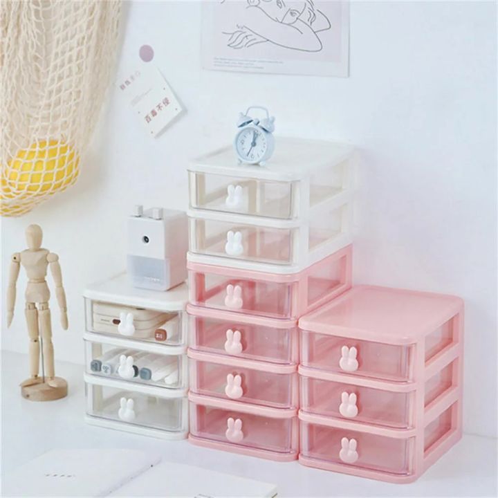 Lipstick%20%7C%20Makeup%20Organizers%20Cute%20Bunny%20Handle%20Plastic%20Storage%20Drawer%20Makeup%20Storage%20Box%20Cosmetics%20Storage%20Shelf%20Plastic%20Storage%20Shelves%20%7C%20Desk%20Organizer%202%20Layers%20Perfect%20for%20Gril%20%7C%20Woman%20-%20Image%205