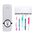 Fashion Automatic Toothpaste Dispenser Holder Bathroom Wall Mount Rack Bath. 