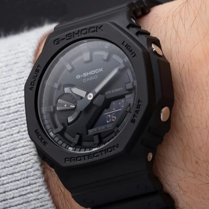 Casio%20G%20Shock%20Mens%20Black%20Carbon%20Core%20Guard%20Analog-Digital%20World%20Time%20Multi-Function%20Black%20Resin%20Band%20Watch-GA-2100-1A1DR%20-%20Image%204