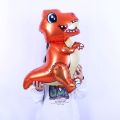 Tyrannosaurus Triceratops Stegosaurus Dinosaur Aluminum Film Balloon Jungle Animal Inflatable Thickened Cartoon Dinosaur Theme Balloon 3D Self Standing Dino Party Decoration Home Decor. 