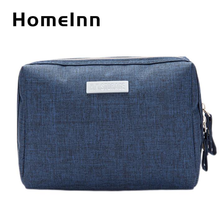 HomeInn Wash Bag Double Zipper Facial Cleanser Skincare Body Care Lotion Toiletry Bag