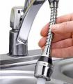TURBO FLEX 360 FLEXIBLE FAUCET SPRAYER TAP MOVER INSTANT HANDS FREE SWIVEL SPRAY HOSE SPRAY SINK ! !. 