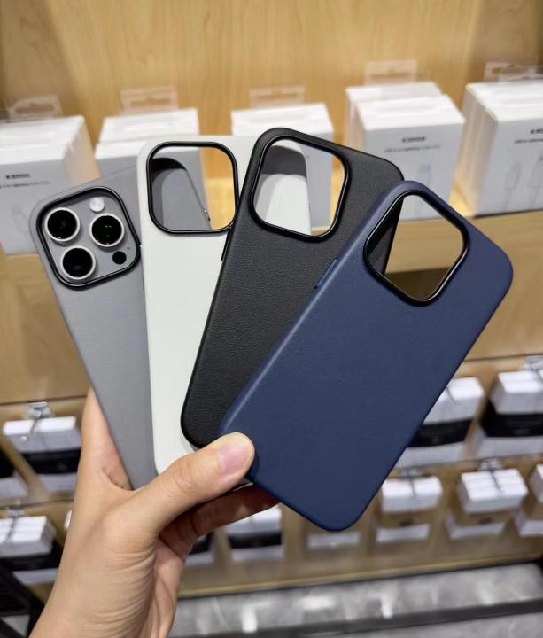 KZDOO%20Noble%20Collection%20Leather%20cover%20for%20iPhone%2015%20Pro%20Max%20Leather%20Case%20Original%20Quality%20Full%20Coverage%20Grey%20Titanium%20Natural%20Titanium%20-%20Image%202