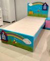 SINGLE BED KIDS (GIRL AND BOY) 3D RAINBOW STYLE. 