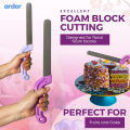 Professional-Grade Floral Foam Knife - Cut Flower Foam Blocks to Shape - Anti-Slip Ergonomic Handle - 8 Inches Sharp Steel Blade - Can Also Cut Fruit and Cake. 
