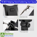 TE-803 2.5x/4x/16x USB Auxiliary Clip Welding Magnifying Glass 16 LED Hand Soldering Solder Iron Stand Holder Station Magnifier by Electrica. 