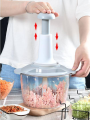 Manual Food Chopper, Multifunctional Hand Push Speedy Chopper, Stainless Steel Blades Perfect Onion Chopper, Garlic Cutter Vegetable Mincer, Mixer, Blender. 