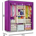 Fashion Cloth Storage Wardrobe - Foldable storage Wardrobe Cupboard - Almari - 3 DOOR PORTABLE FOLDING WARDROBE CUPBOARD FOR CLOTHES DIY-LATEST DESIGNS. 