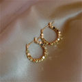 Earrings Vintage Matte drop Earrings for women Metal Fashion 2022 Trend Jewelry  Hudduo. 