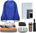 Multi-Purpose Nylon & Cotton Drawstring Bag – Waterproof, Dustproof Gym Bag for Men, Women, Kids – Durable Sports & Travel Backpack. 