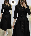 Stylish Pocket Long Frock for Women/Readymade Frock/Ready to Wear. 