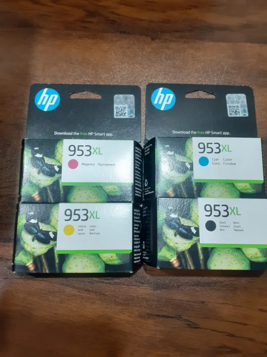 HP 953XL Ink Cartridge SET (Black Cyan Yellow Magenta) 4 Pcs / SET ...