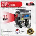 Angel Generator Euro5 AG15000 (11 KW ) DOUBLE CYLINDER PETROL & GAS / Self Start /100% COPPER. 