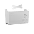 (GREY) Wall-mounted router box Office Media Decor Console Wifi Wifi box Wireless storage boxes Rack Bracket Hangings Wall Shelf. 