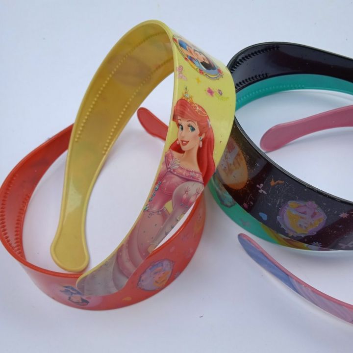 Pack of 2 - Disney Cartoon Characters Thick Hairbands for Girls Hair Accessories Head wear