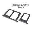 Samsung J5 Pro Black Dual Sim Card Tray And Micro SD Card Slot Holder. 