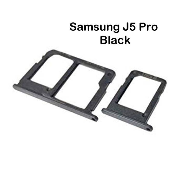 Samsung J5 Pro Black Dual Sim Card Tray And Micro SD Card Slot Holder