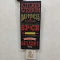 kitchen rules wall art , sign ,plaque,wall hanging,home decor size 16 x 7 inch. 