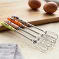 Mini Egg Beater Mixer Stainless Steel with Ceramic Handle Hand Whisk Beater Stir Rod Stirrer Blender Small. 