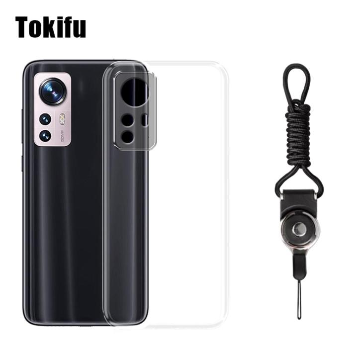 Tokifu For Xiaomi Mi 12 Back Cover Soft Casing Transparent TPU Simple Case Covers