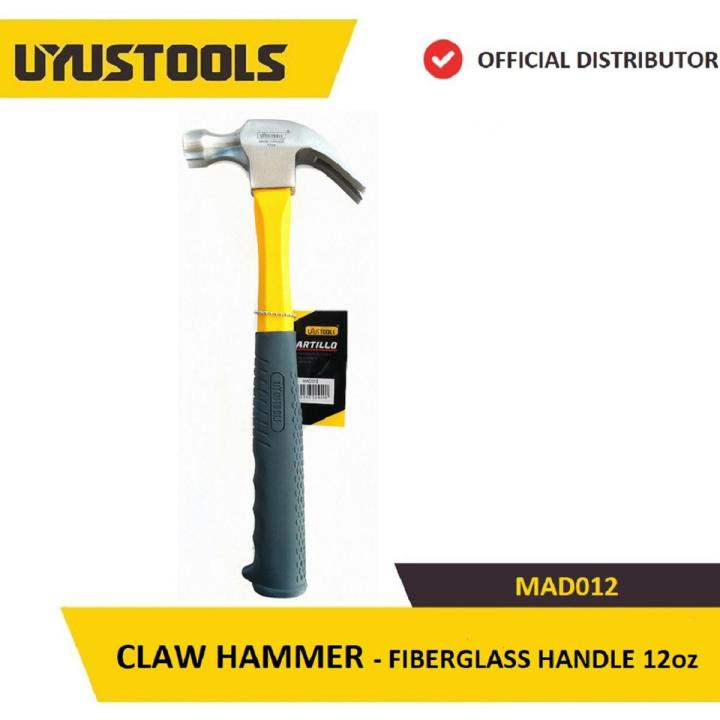 UYUSTOOLS MAD012 CLAW HAMMER FIBERGLASS HANDLE 12oz