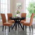 Dining Chair Covers Set- Pack of 4- Cotton Jersey - For Arm Less Chairs. 
