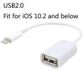 For Apple Interface Male to USB Female OTG Adapter Cable for Apple iPhone 5 5s 6 6s Plus 7 Style:Suitable for iOS 10.2 and below. 