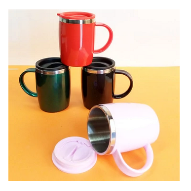 Beli Beast 400ml Stainless Steel Insulated Air-Tight Thermal Mug Melitta Thermal Mug, Closure by Pressure, 100% Airtight Seal 400 ml Stainless Steel Travel Mug Leakproof Tumbler, dishwasher safe, Coffee Mug with BPA Free Easy-Clean Lid,400 ml
